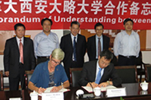 signing memorandum of agreement with Zhejiang University of Technology