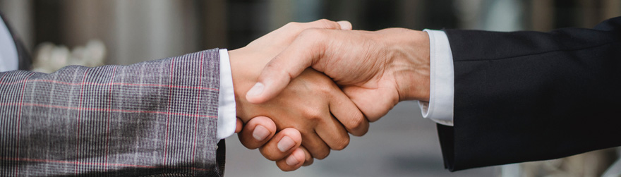 Two People Handshake