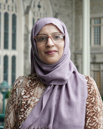 Shahnaz smiling