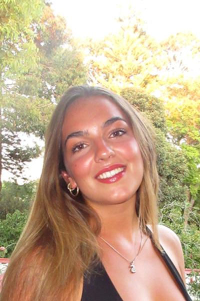Sarah smiling
