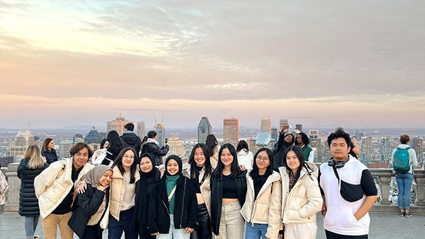 Group of students posing 