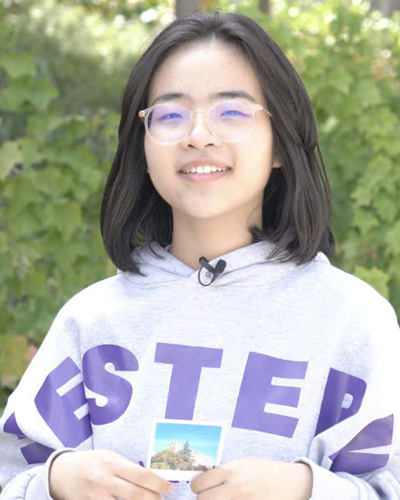 Nghi at the International and Graduate Affairs Building
