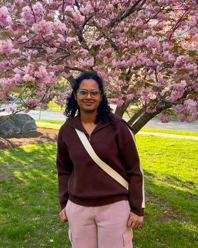Ranumi near the cherry blossoms by CherryHill Village Mall