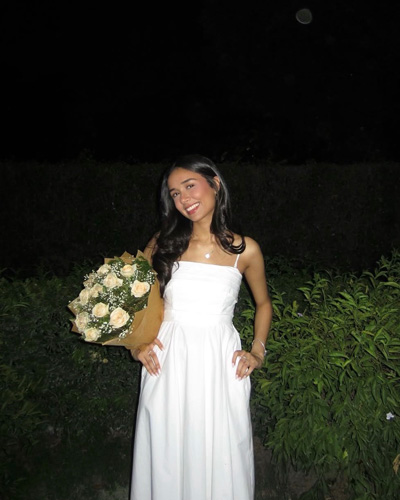 Riya at a country club in India