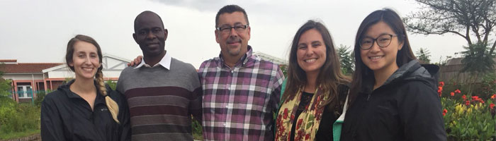 Interns at JKUAT with Western Heads East staff members Bob Gough and Jessica Cordes