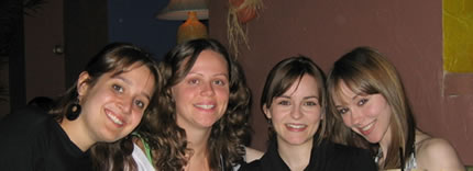 Jackie, Melissa, Corinne & Kim (left to right)