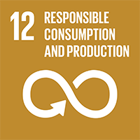 12. Responsible Consumption and Production. An infinity symbol made of a long arrow.